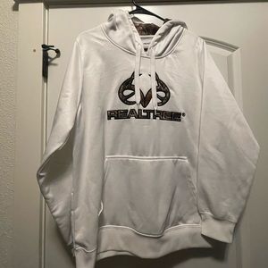 Real tree hoodie size l camo/white
